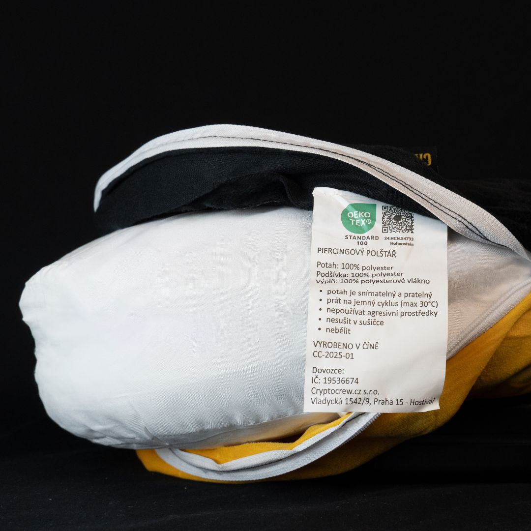 Hygiena a údržba piercingového polštáře – pratelný povlak