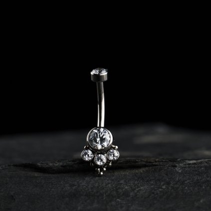 Titanový piercing do pupíku Lyssia
