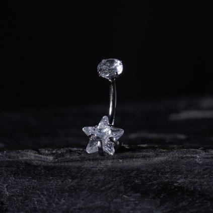Titanový piercing do pupíku Starsun