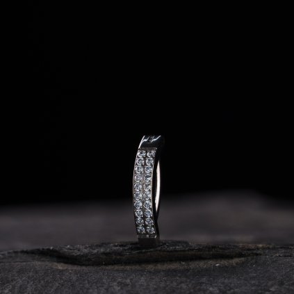 Titanový piercing do pupíku Denvia na zacvaknutí