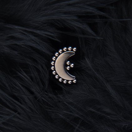 Titanová koncovka Moonara měsíc s dekorem