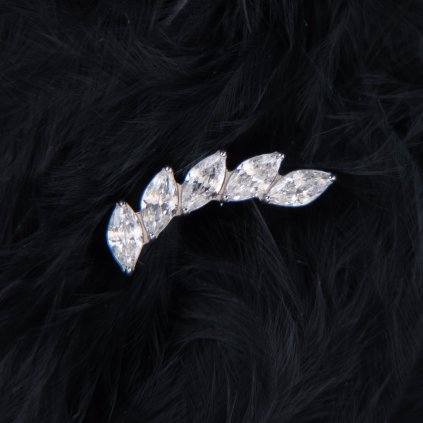 Titanová koncovka Crystalvine konturový, čirý