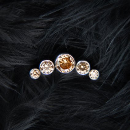 Titanová koncovka Champagne konturový