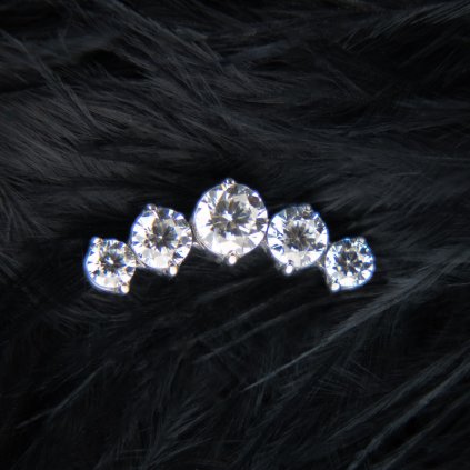 Titanová koncovka Prisma konturová, čirá