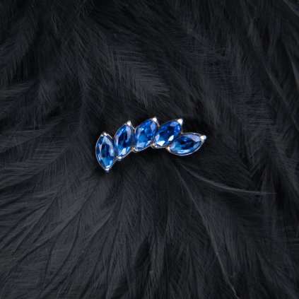 Titanová koncovka Azurra konturový, modrý