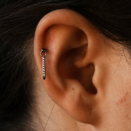 Titanová koncovka Shineline – visací tyčinka se zirkony