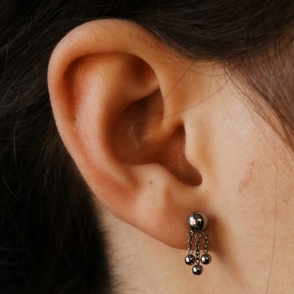 Titanová koncovka Pearl – visací kuličky