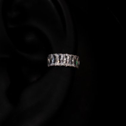 Titanový kroužek Grand čirý