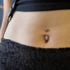 Titanový piercing do pupíku Moonlight.