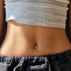 Titanový piercing do pupíku Onea