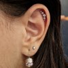 Titanový piercing do helixu Crystal
