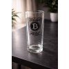 Sklenice s motivem Bitcoinu