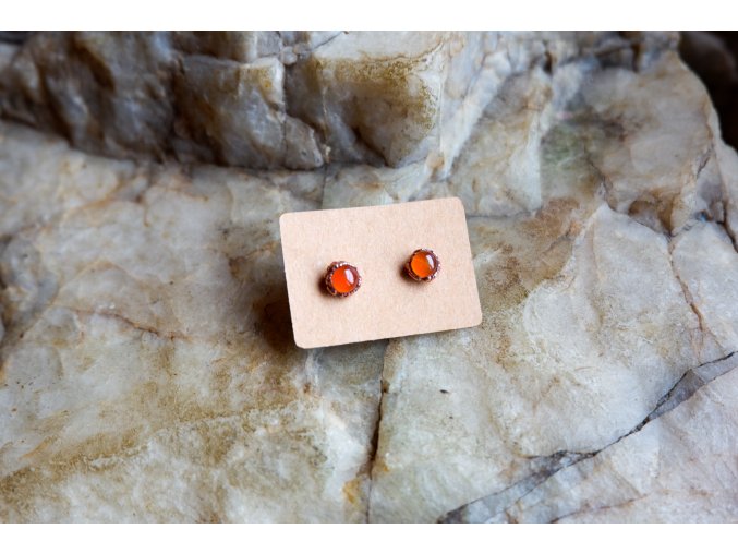 Náušnice s karneolem