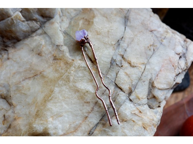 Sponka do vlasů ametyst