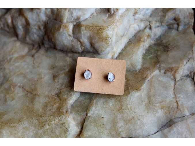 Náušnice s herkimerskými křišťály