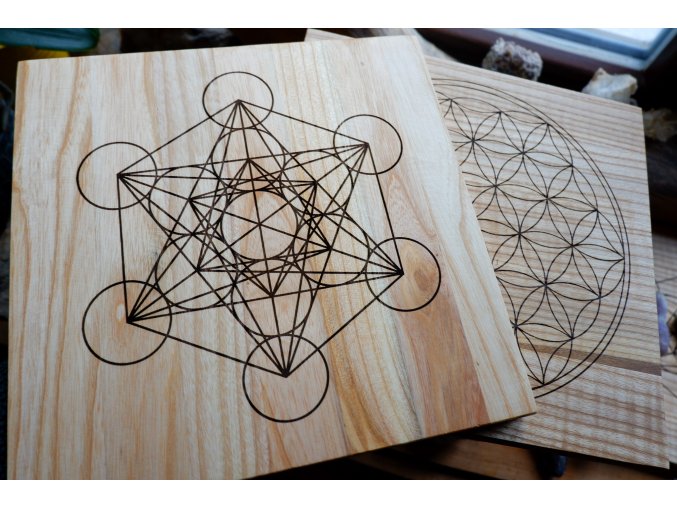 Podložka pod mřížky Květ života/Metatronova krychle