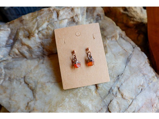 Náušnice s karneolem