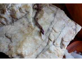 Přívěsek se zirkonem a lemurským křišťálem