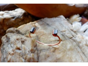 Náramek s černými turmalíny (skoryly) vel. 16-17cm