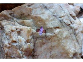 Prsten s ametystem vel. 58