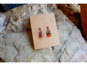 Náušnice s karneolem