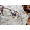 Přívěsek s měsíčním kamenem a lapis lazuli