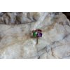 Prsten s peridotem a fluoritem vel. 51