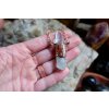 Přívěsek s hiddenitem, oranžovým kyanitem a křišťálem