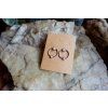 Náušnice s růženínem a křišťálem