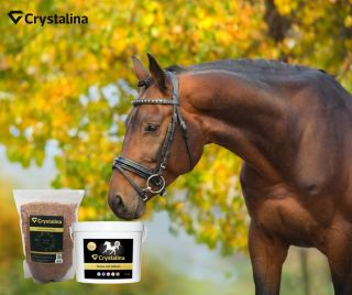 🐴 Tvoj kôň si zaslúži jesenný darček! K nákupu produktu Crystalina Horses pre kone teraz dostaneš 500g balenie ľanu...
