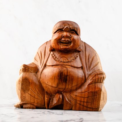 buddha drevenna soska stastny budha feng shui dekorace crystal mineral crystalmineral.cz 2 9909