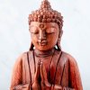 buddha dřevěnná soška meditující budha feng shui dekorace crystal mineral eshop crystalmineral.cz 9938