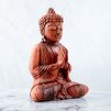 buddha dřevěnná soška meditující budha feng shui dekorace crystal mineral eshop crystalmineral.cz 9928