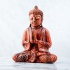 buddha dřevěnná soška meditující budha feng shui dekorace crystal mineral eshop crystalmineral.cz 9929