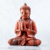buddha dřevěnná soška meditující budha feng shui dekorace crystal mineral eshop crystalmineral.cz 9924