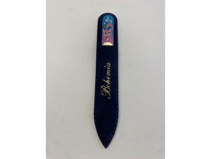 Pilníček na nehty 110 mm čirý podklad zdobený křišťály Swarovski Elements® kočka