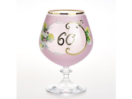 Výroční číše 400 ml "60" růžová