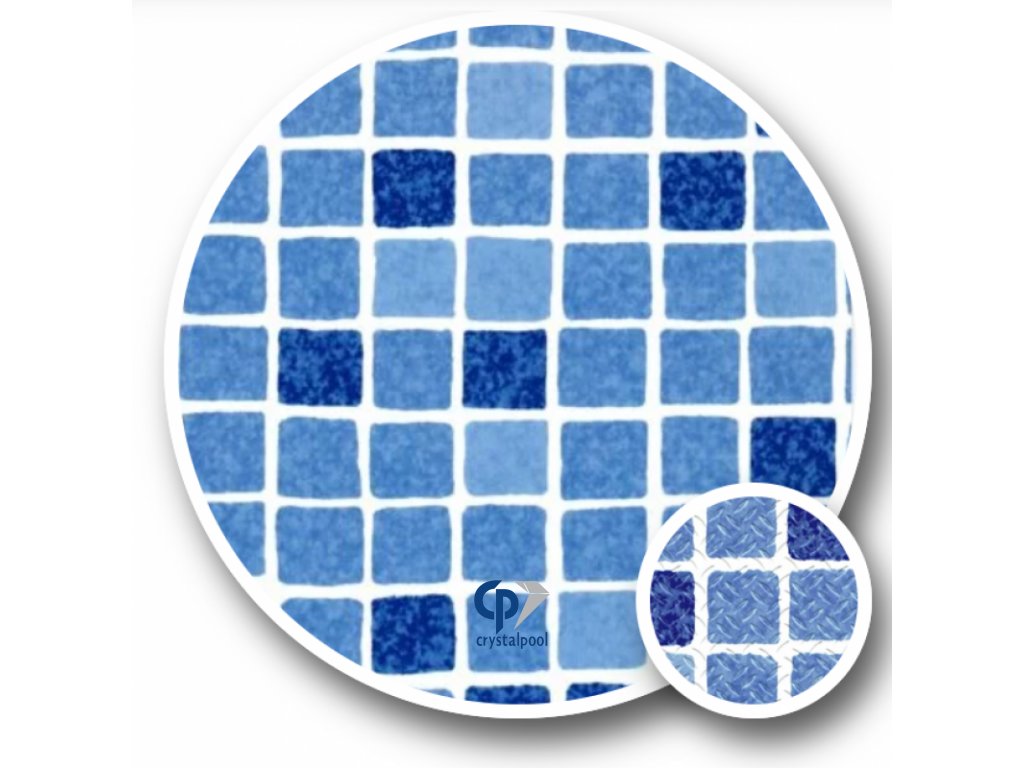 Bazénová folie ELBE SBG SUPRA 1,6 mm Mosaic Blue šíře 1,65m (mozaika modrá - 1123/01)