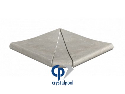 Keramické bazénové lemy MISTERY Blue Stone vnější roh