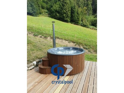 Estonská dřevěná kádě Hot tub DELUXE 200