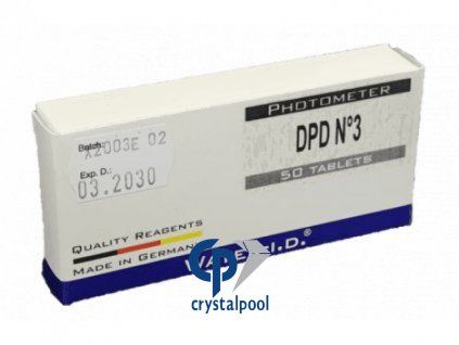 30483 tablety pro poollab dpd3 celkovy chlor a ozon 10 tabl