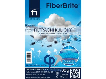 Filtrační kuličky Fiberbrite PES 50mm, 700g