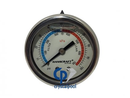 Manometr filtrace (glycerin)- 100 PSI - TOP