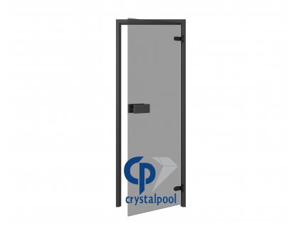 Dveře Classic do finské sauny 690x1890 mm, gray, černé