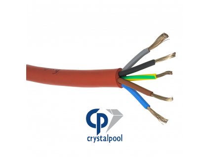 Silikonový kabel SIHF 5x4 mm