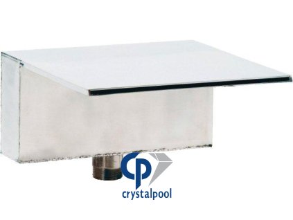 Chrlič do zdi - Š400 mm,připojení 2", nerez, lesklý povrch