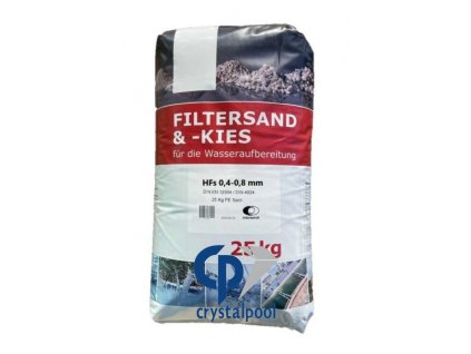 Filtrační písek 0,4-0,8 25 kg, certifikovaný dle ČN EN 120904