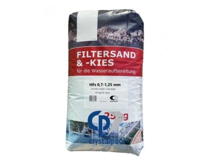 Filtrační písek 0,7-1,25 25 kg, certifikovaný dle ČN EN 120904
