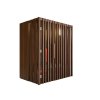 Infrasauna Auroom Irradia 100x120 dark thermowood olše