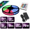 Barevný RGB Led pásek do sauny KOMPLET, IP65, 5 m